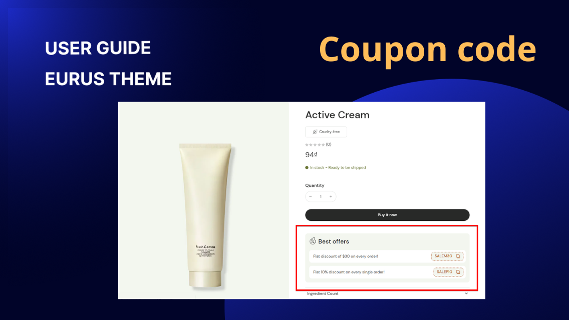 Coupon code