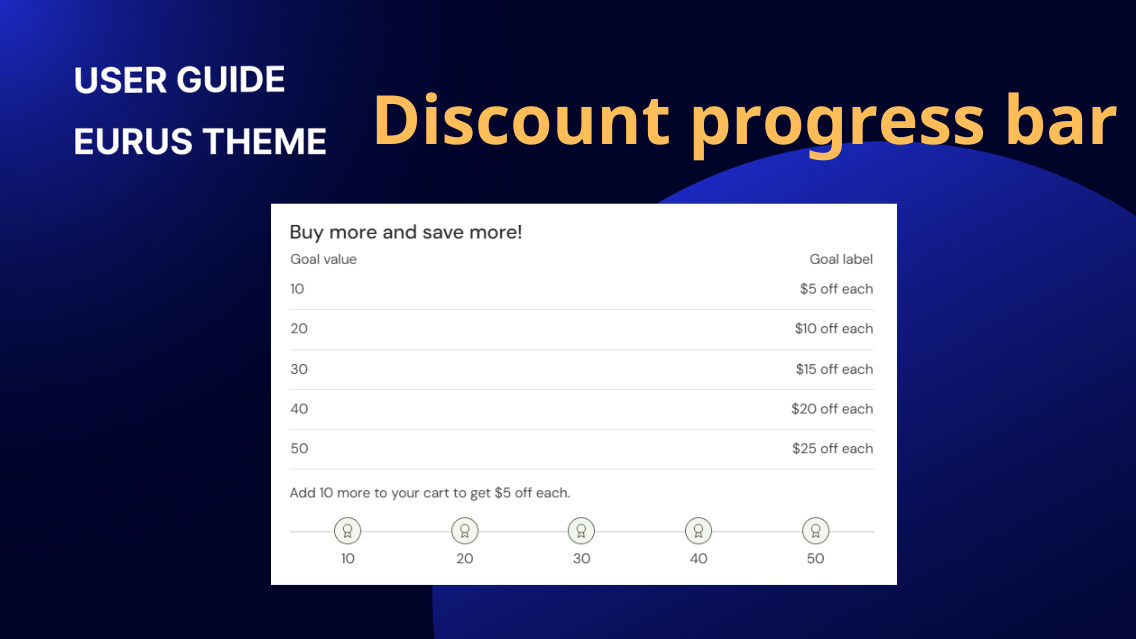 Discount progress bar