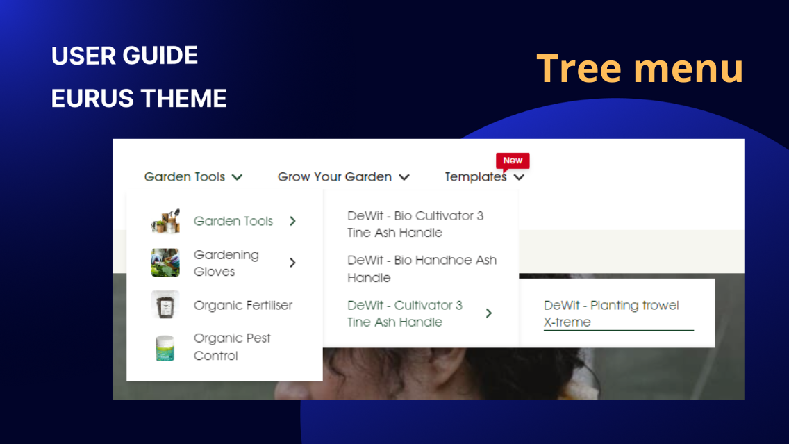 How to set up the Tree menu style?