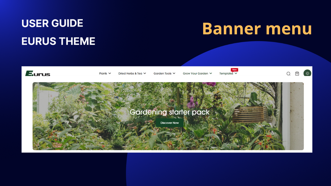 How to set up the Banner menu style?
