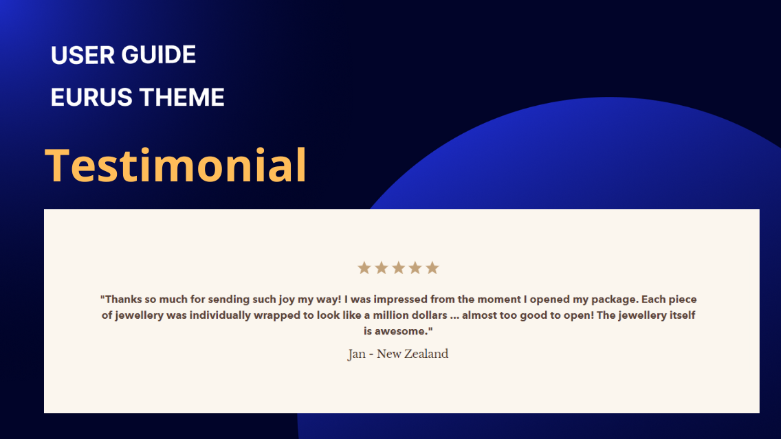 Testimonial