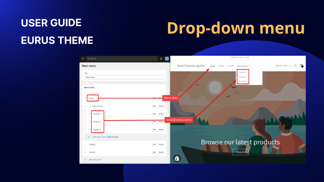 How to create basic drop-down menus?