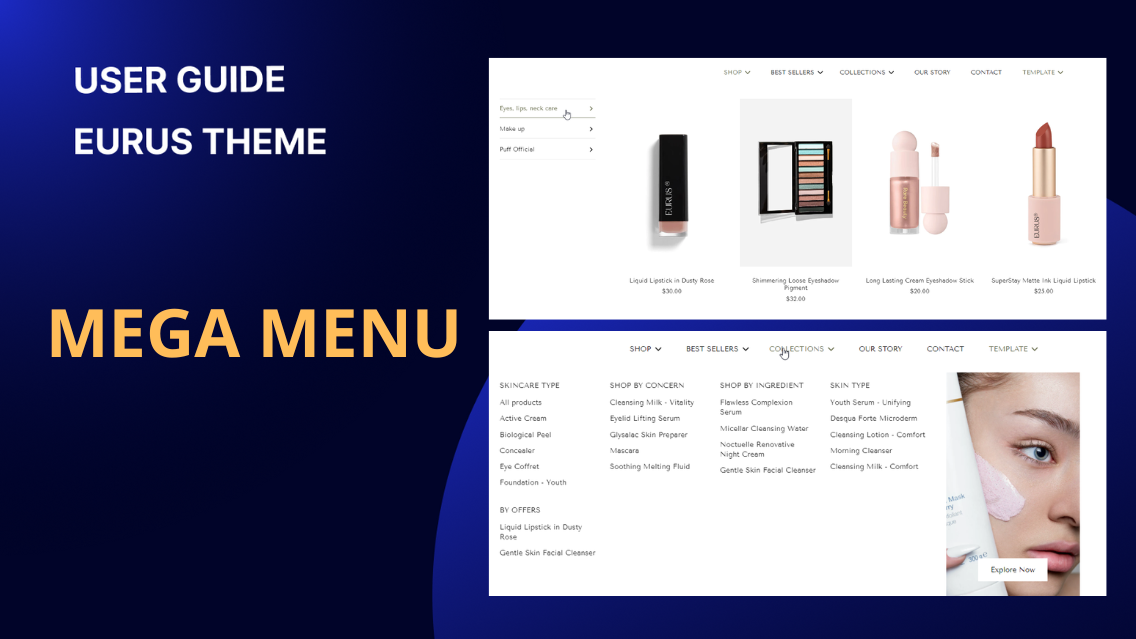 How to create mega menus?