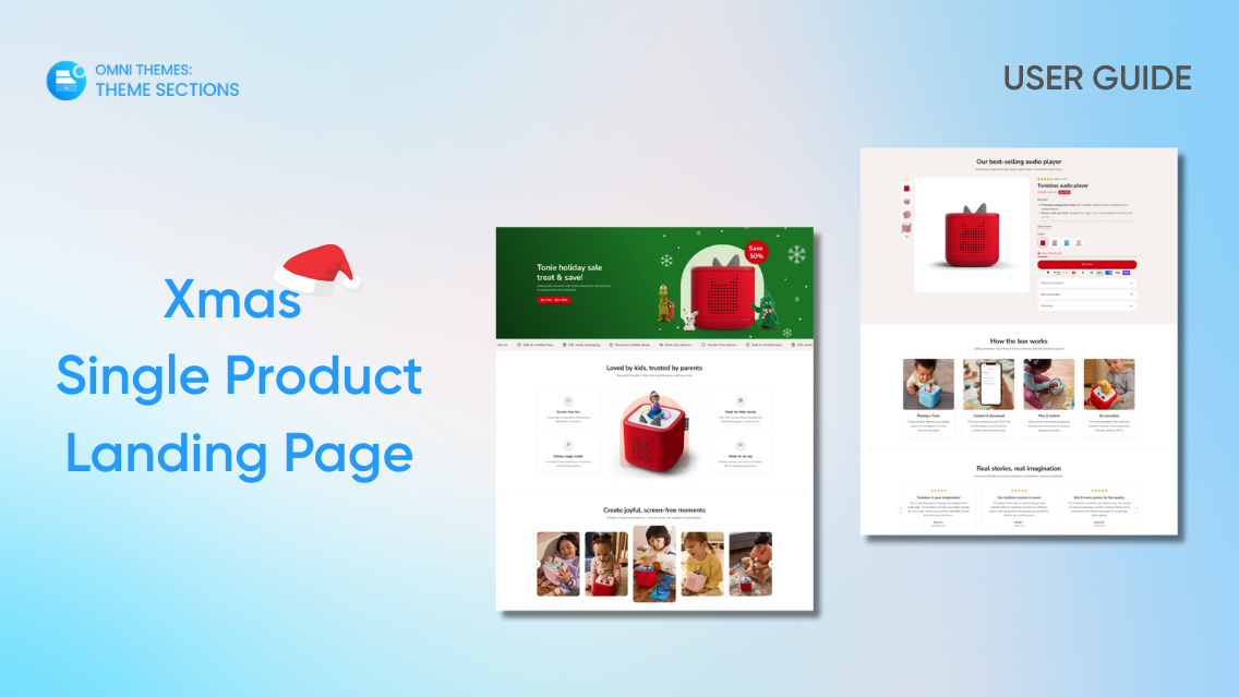 Single Product Landing Page - Christmas