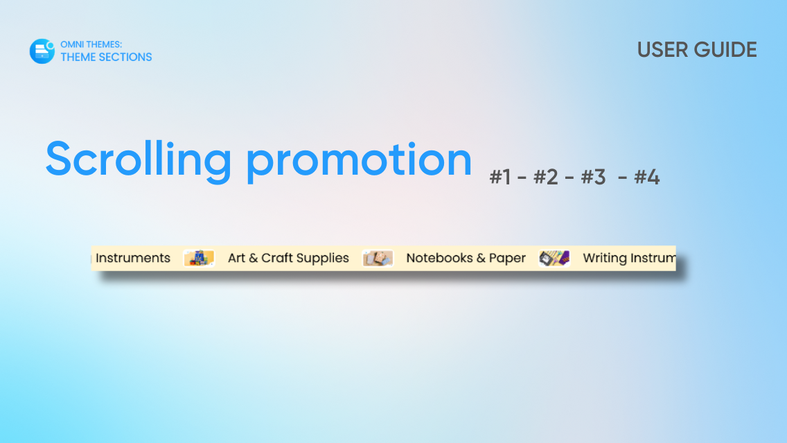 Scrolling promotion