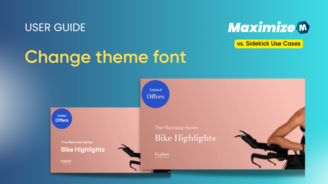 Maximize vs. Sidekick: Change the theme font style