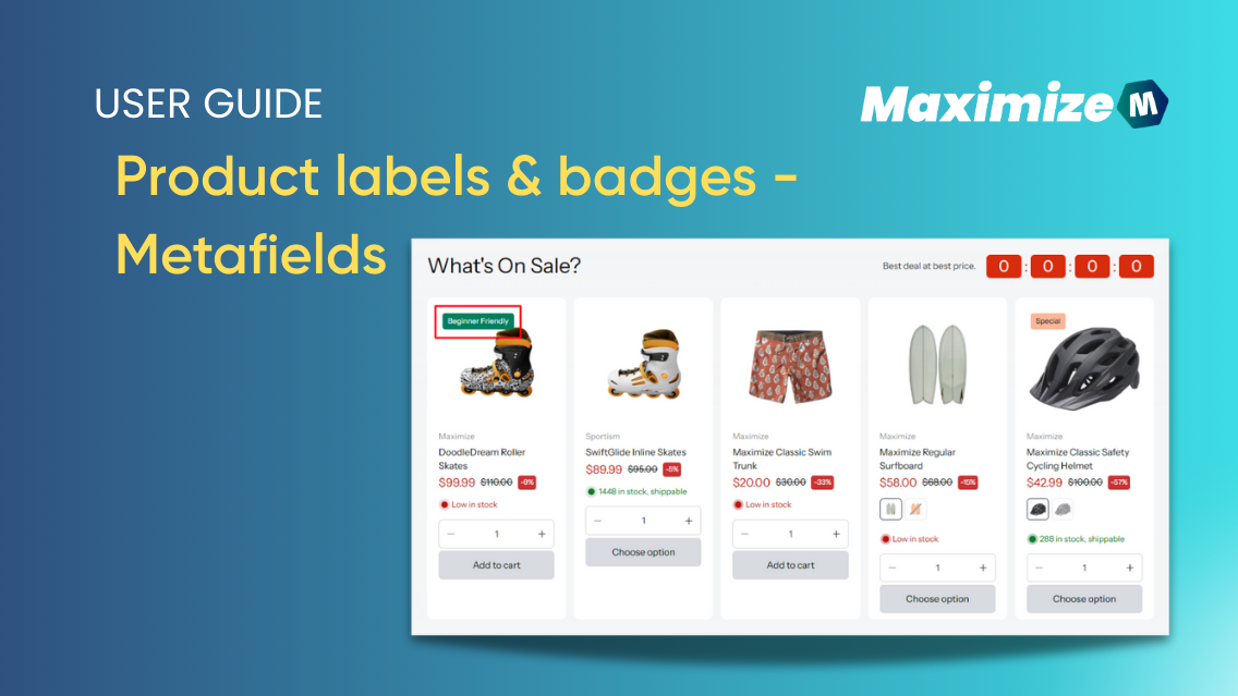Product labels and badges - Metafields – Omni Themes Support Center