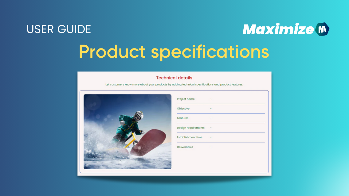 Product specifications