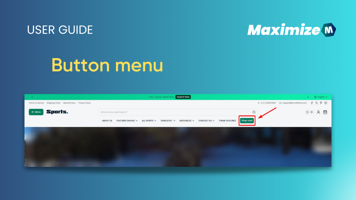 Help Menu Button Button menu – Omni Themes Support Center