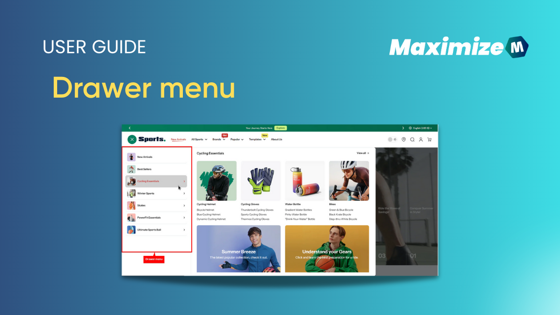 Drawer menu