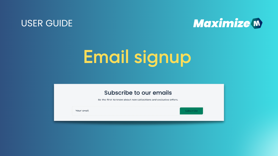 Email Signup