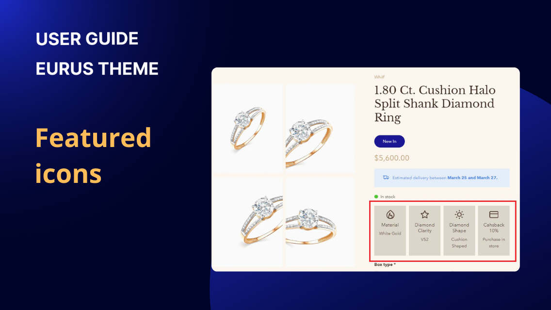 Featured icon & Text with icon