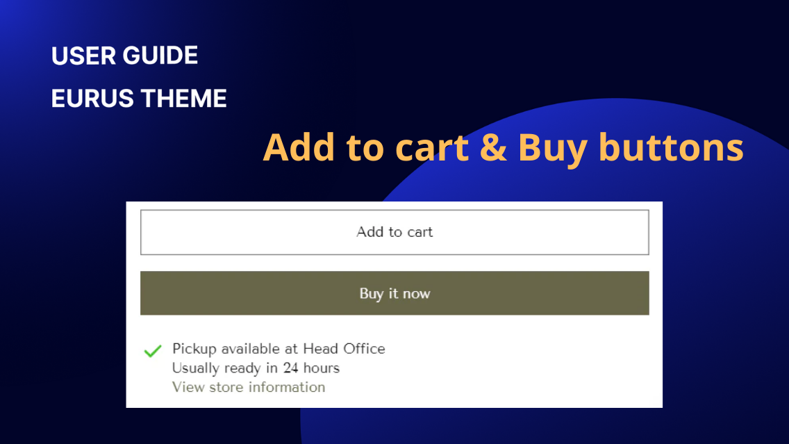 Add to cart and Buy buttons