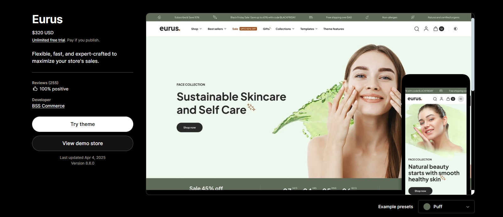 How to install and buy Eurus theme?